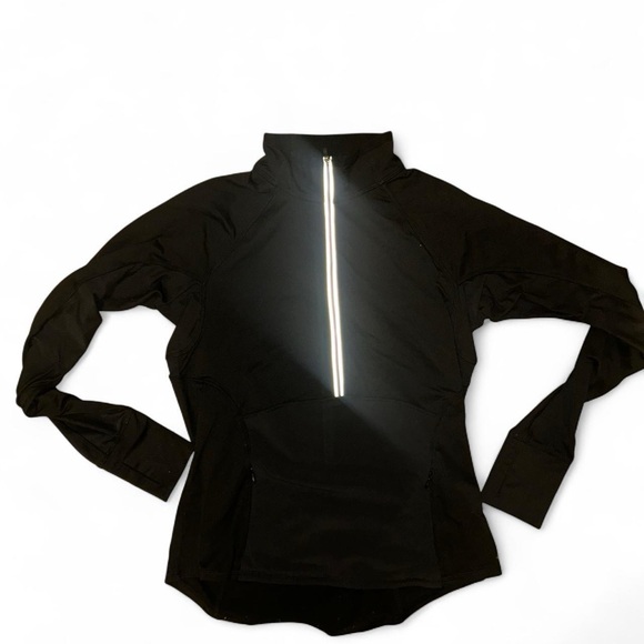 Athleta Tops - Athleta black long sleeve half-zip pullover jacket size medium